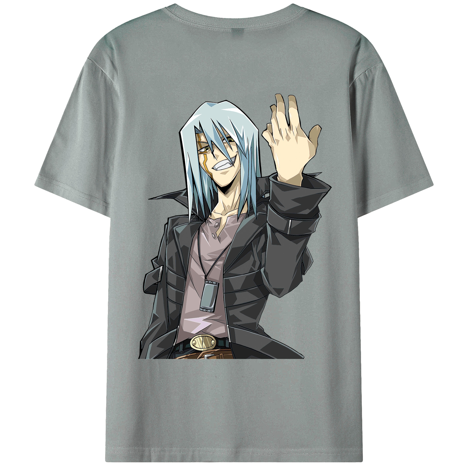 （画像用） 遊☆戯☆王 Yu-Gi-Oh! 綿100％ メンズ半袖Tシャツ（バックプリント） 通気性